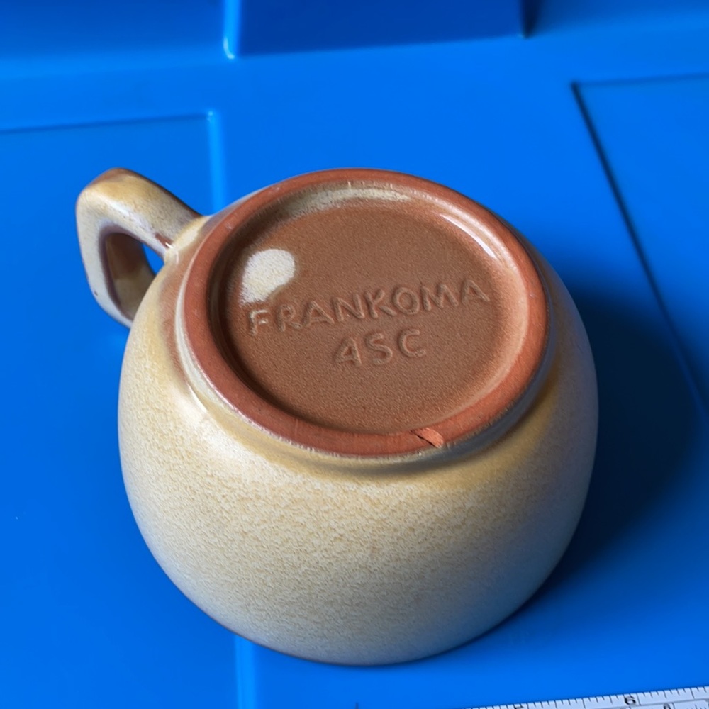 Vintage Frankoma Pottery #4SC Brown Soup Cups - Picture 4 of 4